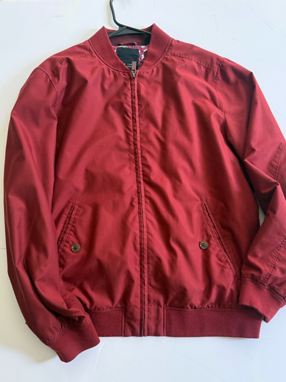 Ted baker Men's Red Bomber Jacket size 4
